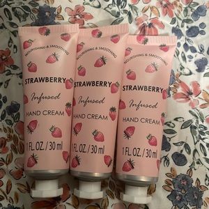 Brand new Strawberry infused hand creams